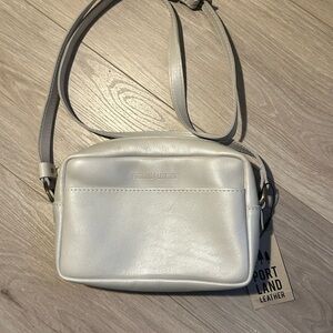 Portland Leather Women's White Crossbody Bag
